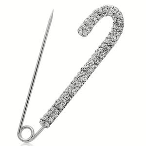 Rhinestone Safety Pin Brooch Pin